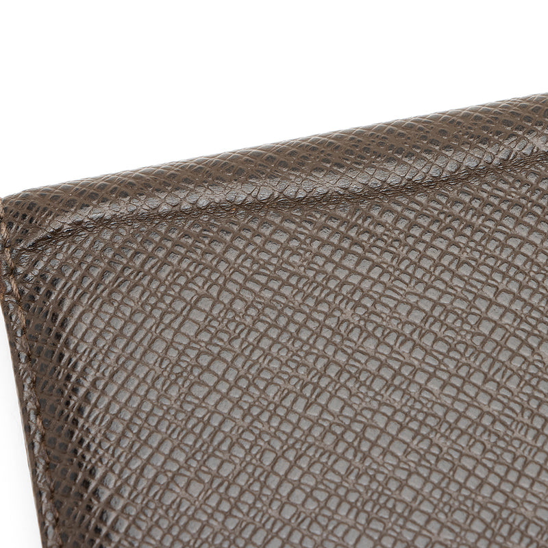 Pocket organizer leather small bag Louis Vuitton Khaki in Leather - 33967828