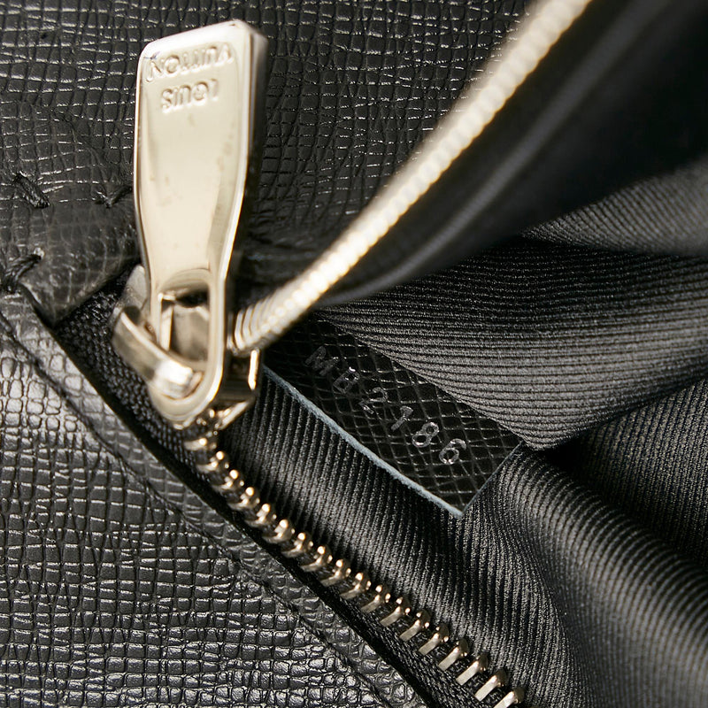 LOUIS VUITTON Steve Business Bag N58030 Damier Grey Leather Ex++ 0317T