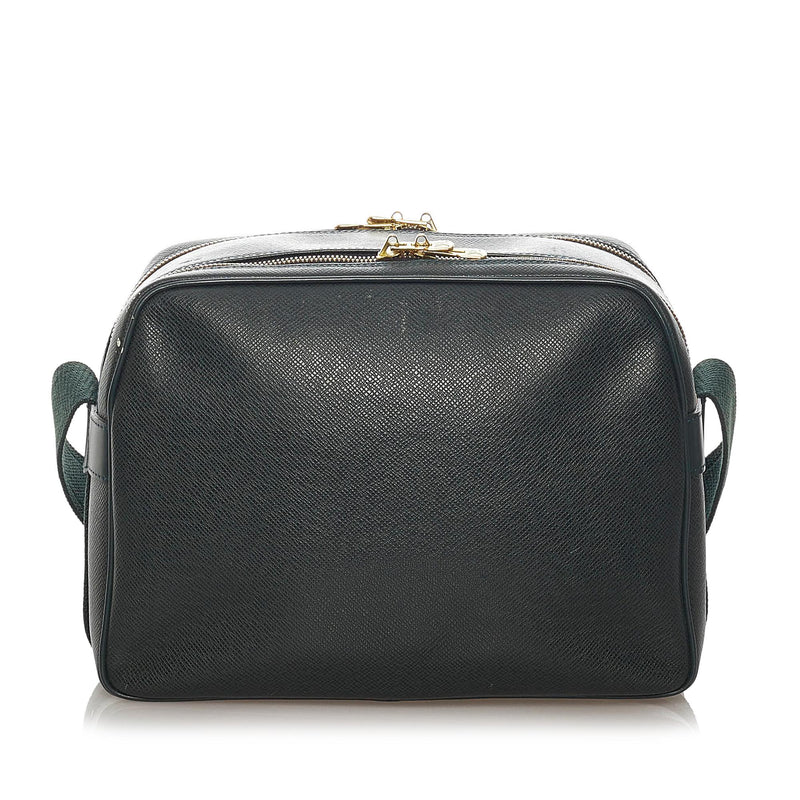 Louis Vuitton Messenger Reporter Bag Taiga PM Dark Green