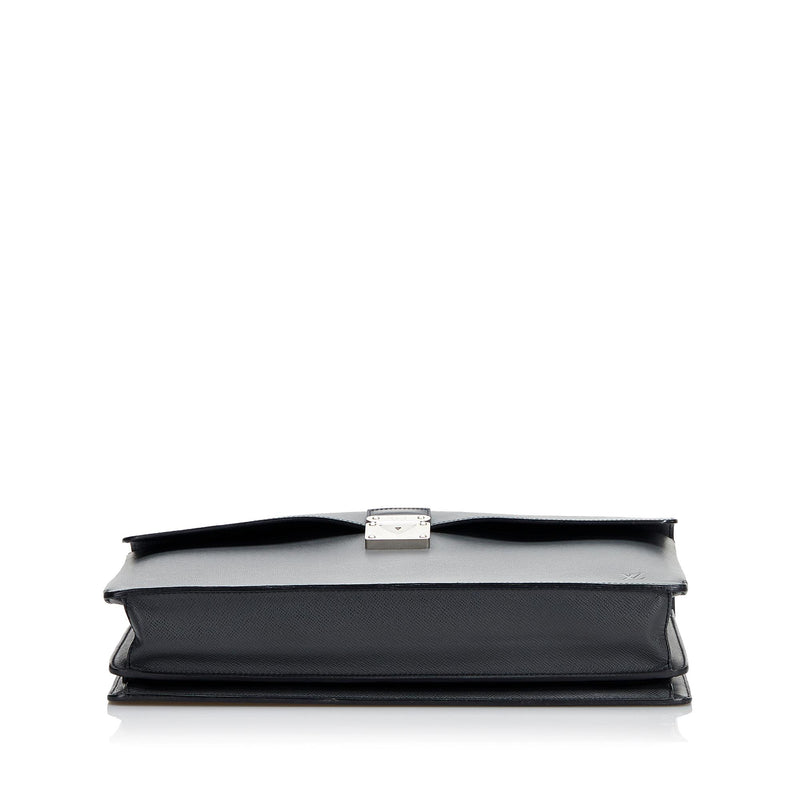 Louis Vuitton Robusto Briefcase in Grey Ardoise Taiga Leather
