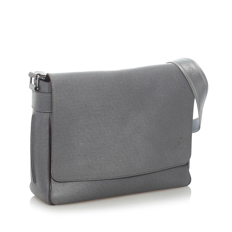 Louis Vuitton Grey Taiga Leather Roman MM Bag - ShopStyle