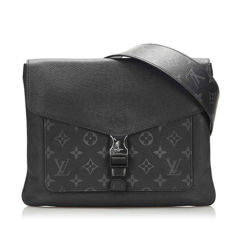 Louis Vuitton Monogram Eclipse Taiga Leather Outdoor Messenger Bag