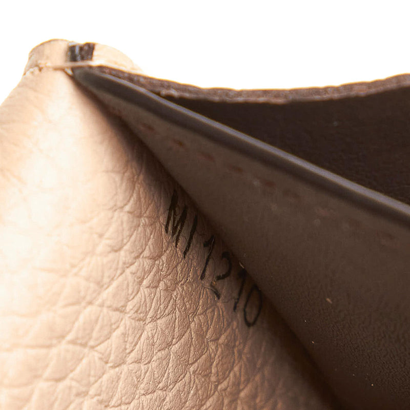 Louis Vuitton CAPUCINES WALLET with coin purse Women's M61249 PEBBLE