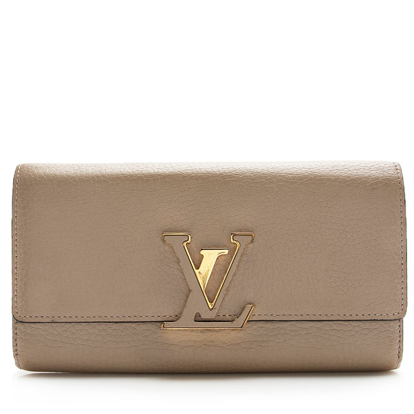 Louis Vuitton Taurillon Capucines Wallet (SHF-95ENrq)