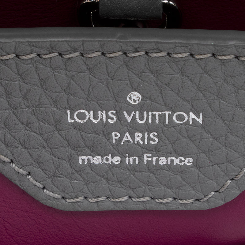 Louis Vuitton Taurillon Capucines BB pebble with PYTHON HANDLE