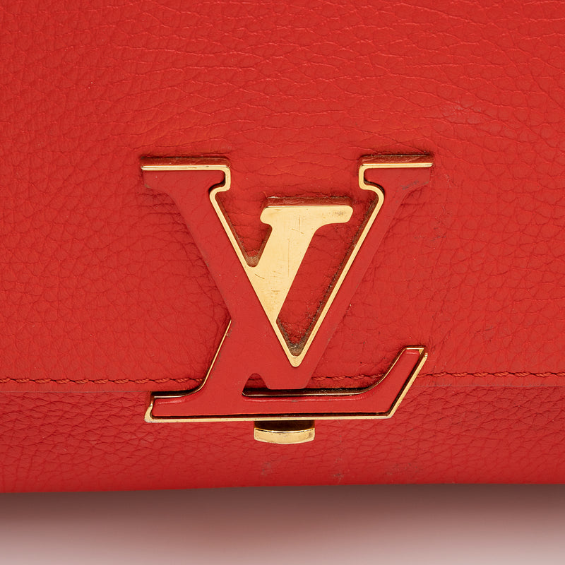 Louis Vuitton Volta 872270 Flap 2way Red Taurillon Leather Satchel