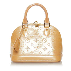 Brown Louis Vuitton Vernis Alma BB Bag