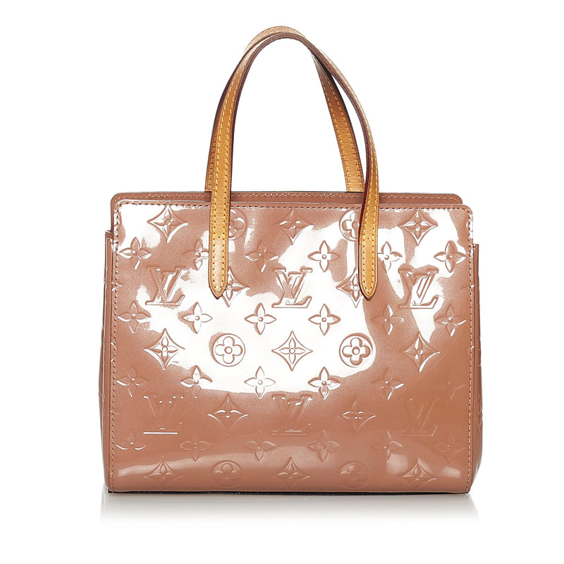 Second Hand Louis Vuitton 2013 Brown Patent Leather Monogram Vernis Catalina  BB