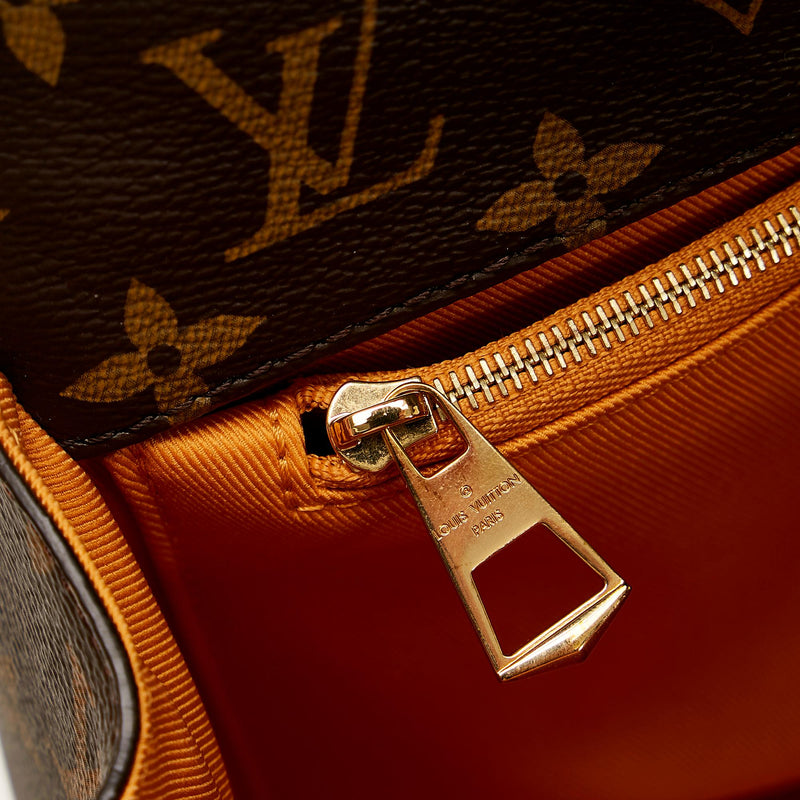 Louis Vuitton Orange Gold Patent Epi Leather Mini Pochette Metis