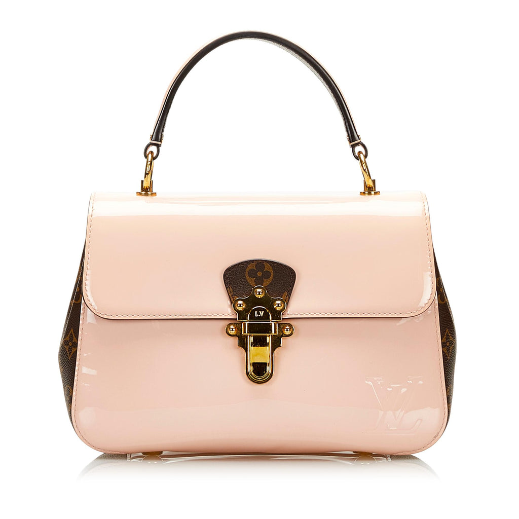 Louis Vuitton Cherrywood Handbag Vernis with Monogram 4300311