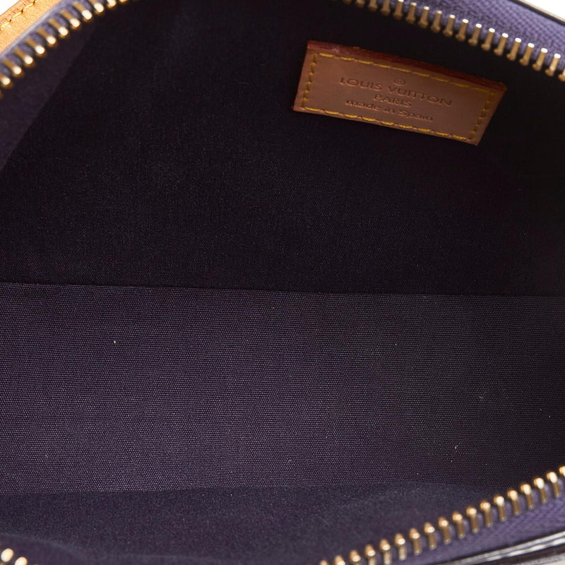 Louis Vuitton Cream Monogram Vernis Mallory Square Bag Louis Vuitton