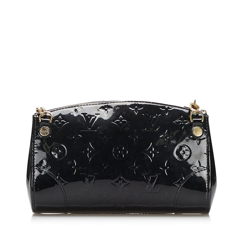 Louis Vuitton Black Monogram Vernis Santa Monica Crossbody Bag