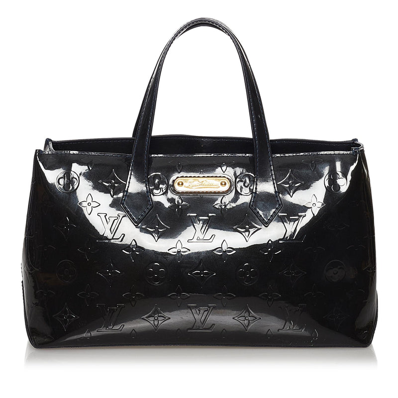 Wilshire patent leather handbag Louis Vuitton Grey in Patent