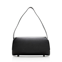 Louis Vuitton Epi Leather Shoulder Bag Pochette Noir Black Free Shipping