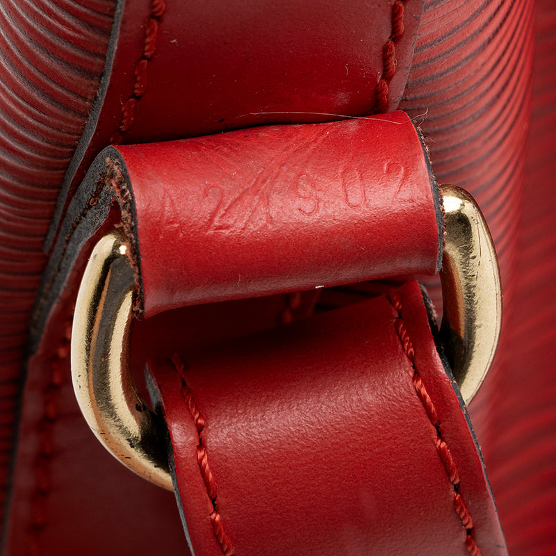 Vintage Louis Vuitton Noe Large Red Epi Leather Shoulder Bag