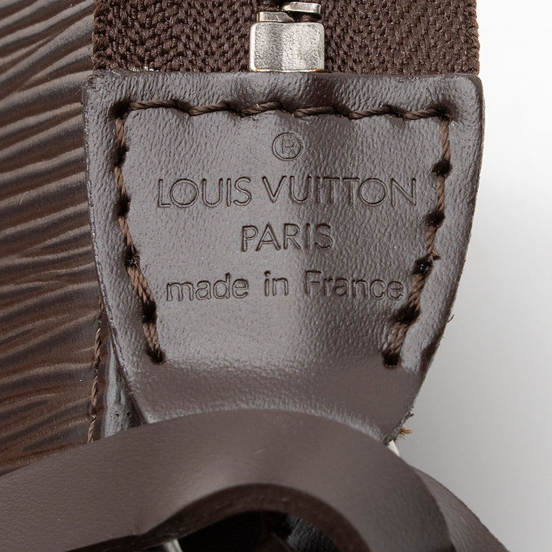 LOUIS VUITTON Epi Leather Brown Pochette Accessoires Pouch