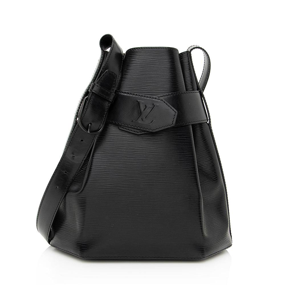 Louis Vuitton Vintage - Epi Sac Depaule Bag - Black - Leather and