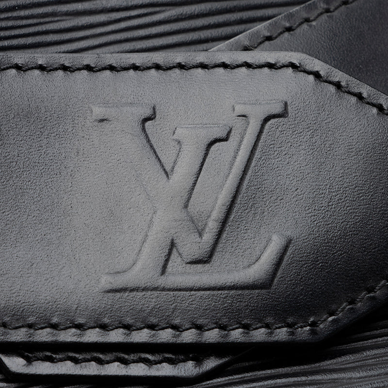 Authentic Louis Vuitton “Louise PM” Pewter Epi Electric Leather  Shoulder/clutch