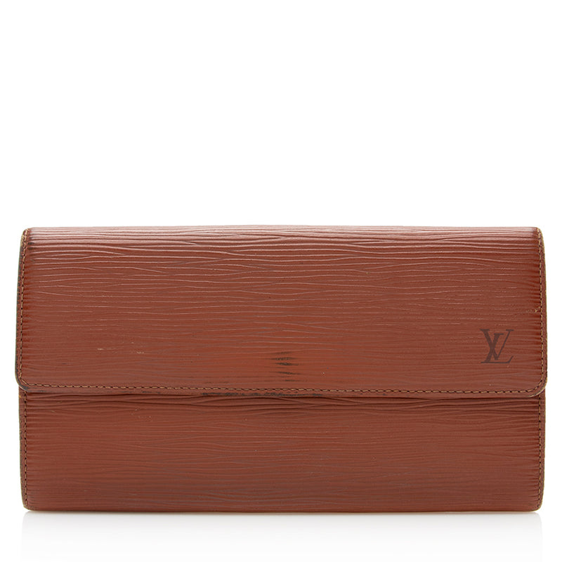 Louis Vuitton Red Epi Leather Elise Wallet at Jill's Consignment