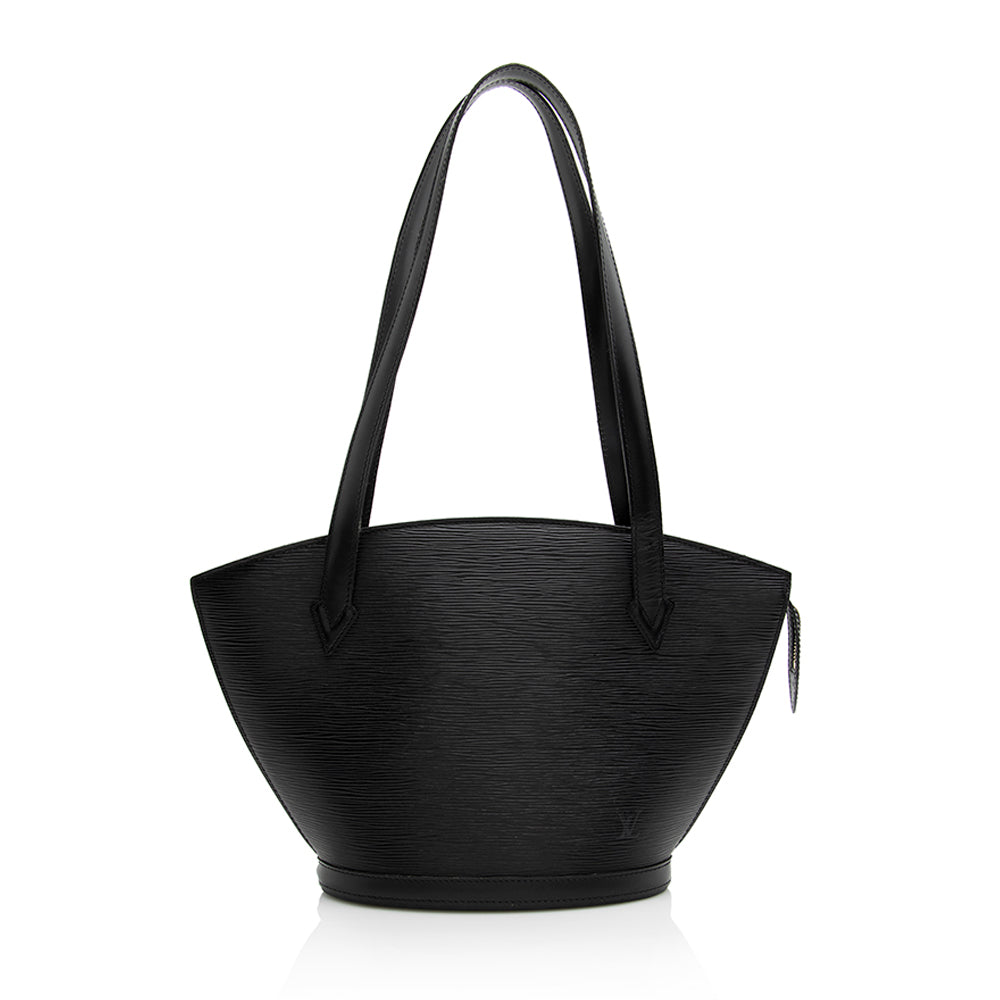 Vintage Louis Vuitton Saint Jacques Pm Black Epi Leather Tote Bag