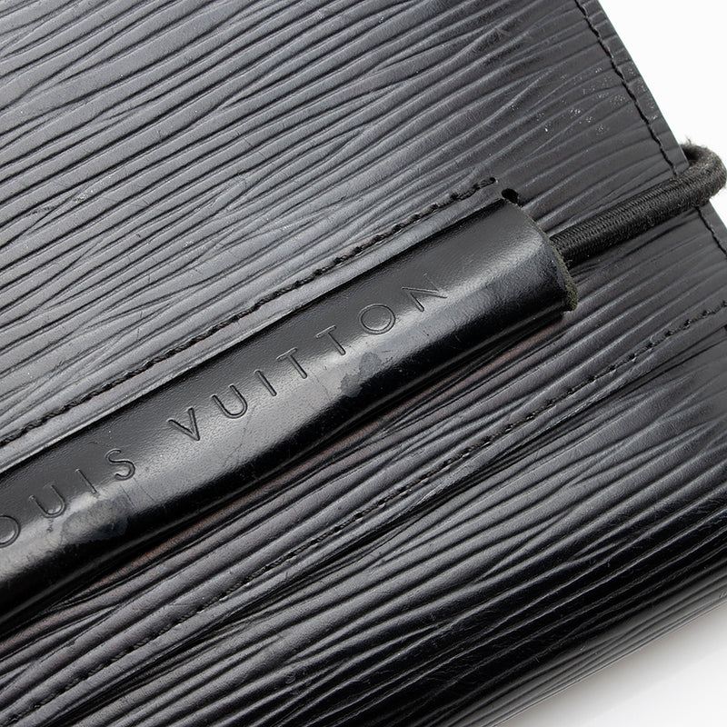 Louis Vuitton Black EPI Leather Elise Wallet