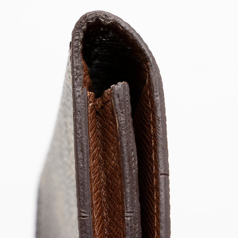 Men's Louis Vuitton LV Monogram Bifold Wallet Card Holder Leather Brown -  Used