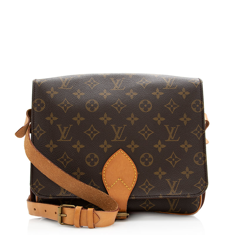 Louis Vuitton Cartouchiere Canvas Shoulder Bag (pre-owned) in Brown