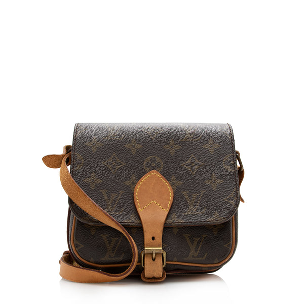 Louis Vuitton Vintage Monogram Canvas Cartouchiere PM Shoulder Bag (SHF-16187)