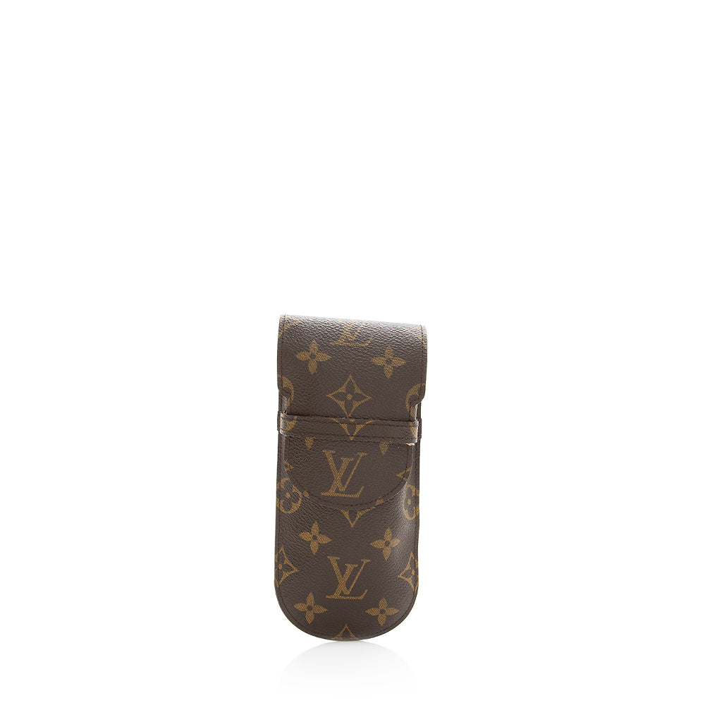 Louis Vuitton Monogram Etui Lunettes Glasses Case - Brown