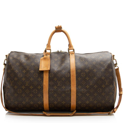 Authentic Louis Vuitton Monogram Keepall Bandouliere 55 – Luxe