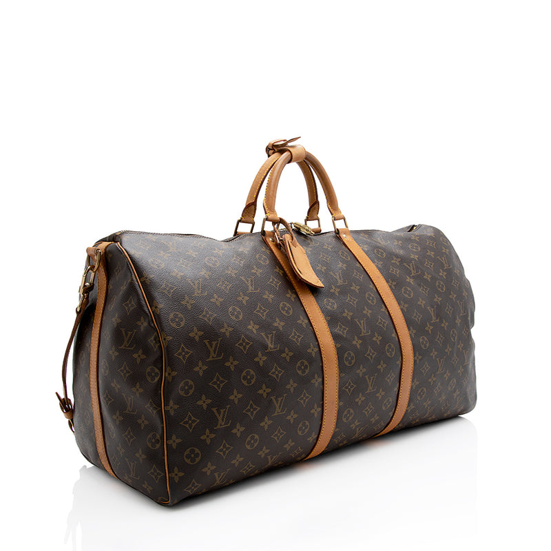 Louis Vuitton Monogram Keepall Bandouliere 60 - Brown Luggage and