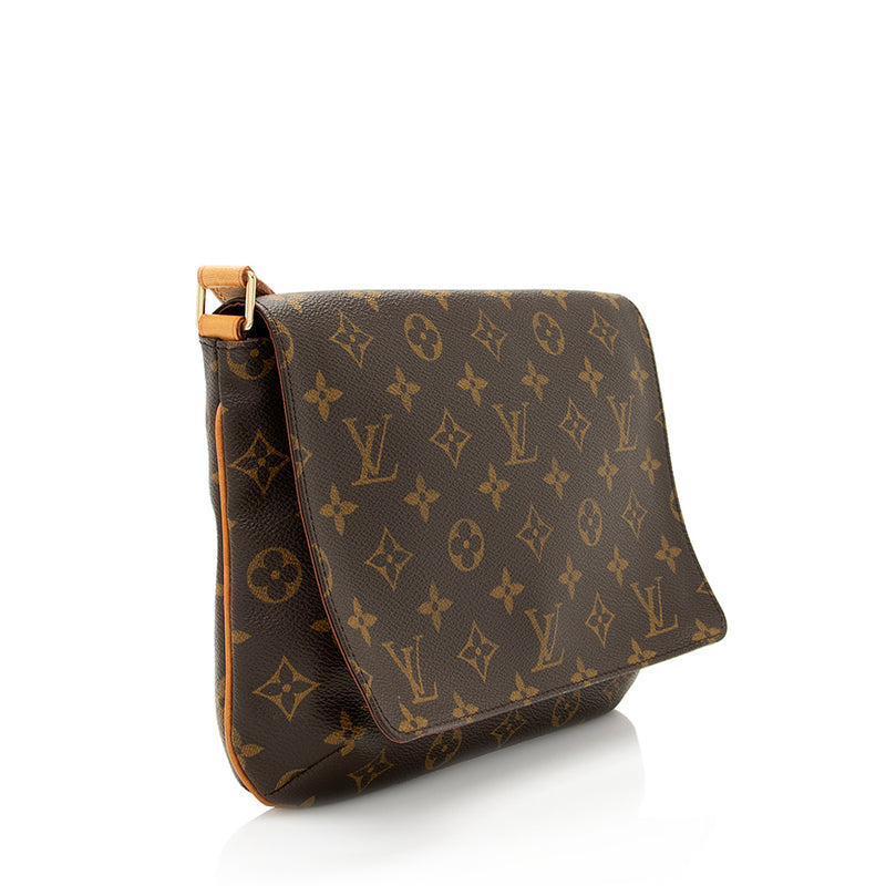 Louis Vuitton Musette Tango Damier Ebene Canvas Shoulder Bag