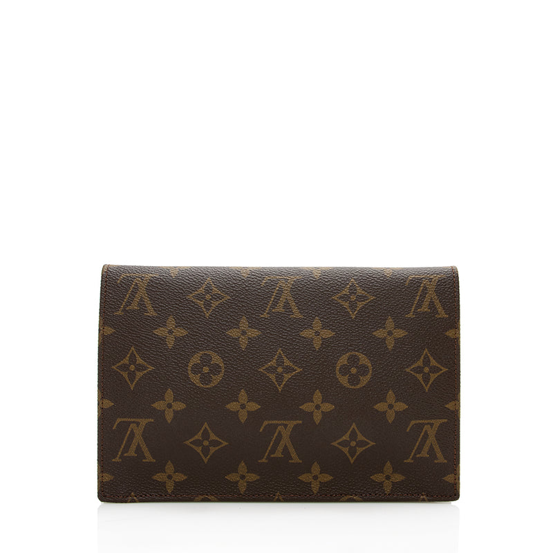 Louis Vuitton - Authenticated Clutch Bag - Cotton Brown for Women, Very Good Condition