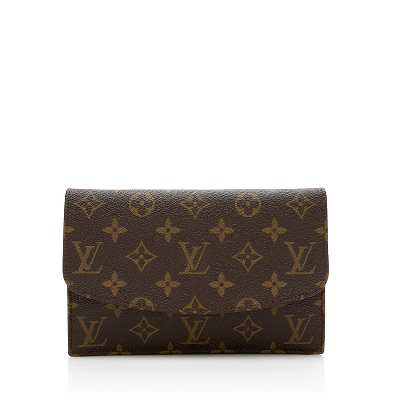 Louis Vuitton - Authenticated Clutch Bag - Leather Brown for Women, Never Worn