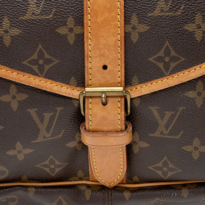 Louis Vuitton Vintage Monogram Canvas Saumur 35 Messenger Bag (SHF