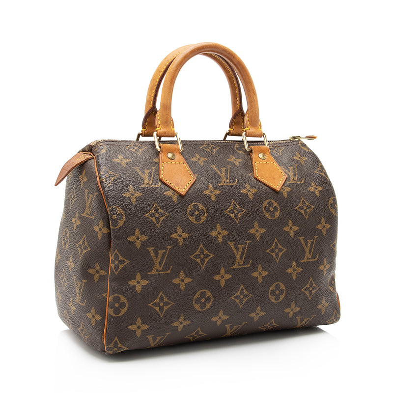 Authentic Louis Vuitton Monogram Canvas Speedy 25 Handbag