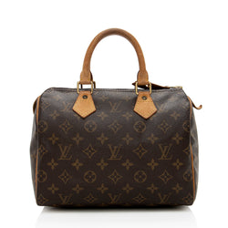 Louis Vuitton Classic Monogram Canvas Speedy 25 Top Handle Bag