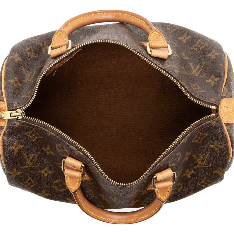 Louis Vuitton Vintage Monogram Canvas Speedy 30 Satchel (SHF-15818)