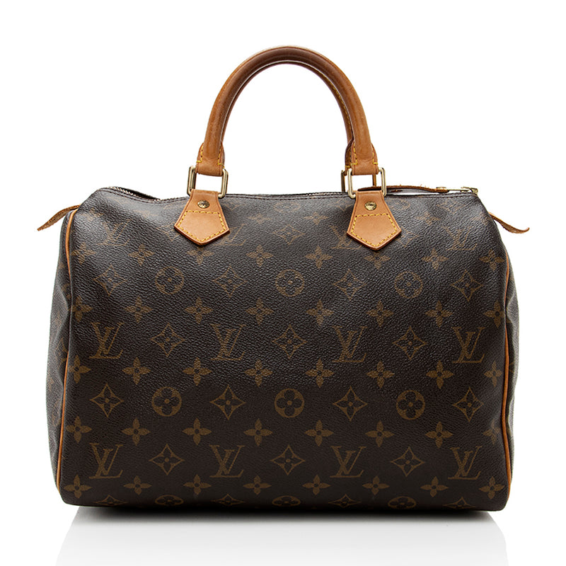 Louis Vuitton Vintage Monogram Canvas Speedy 30 Satchel (SHF-18386)