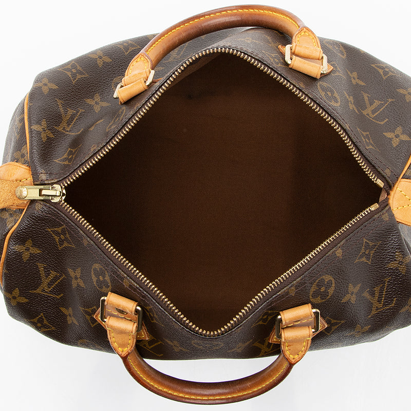 Louis Vuitton Vintage Monogram Canvas Speedy 30 Satchel (SHF-18386)