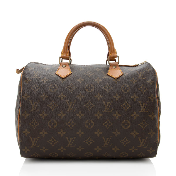 Louis Vuitton Vintage Monogram Canvas Speedy 30 Satchel (SHF-18388)