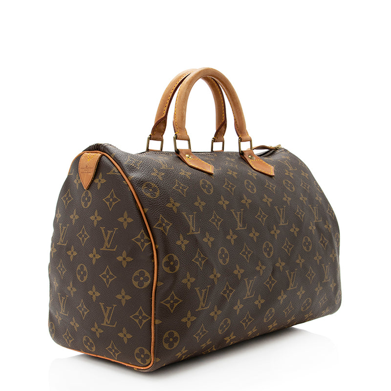 Authentic Louis Vuitton Monogram Speedy 35 Handbag