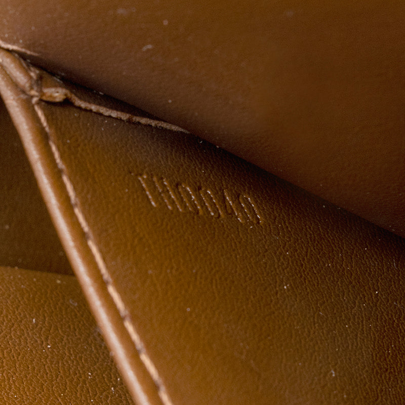 Louis Vuitton Vernis Christie MM Shoulder Bag Brown Patent leather