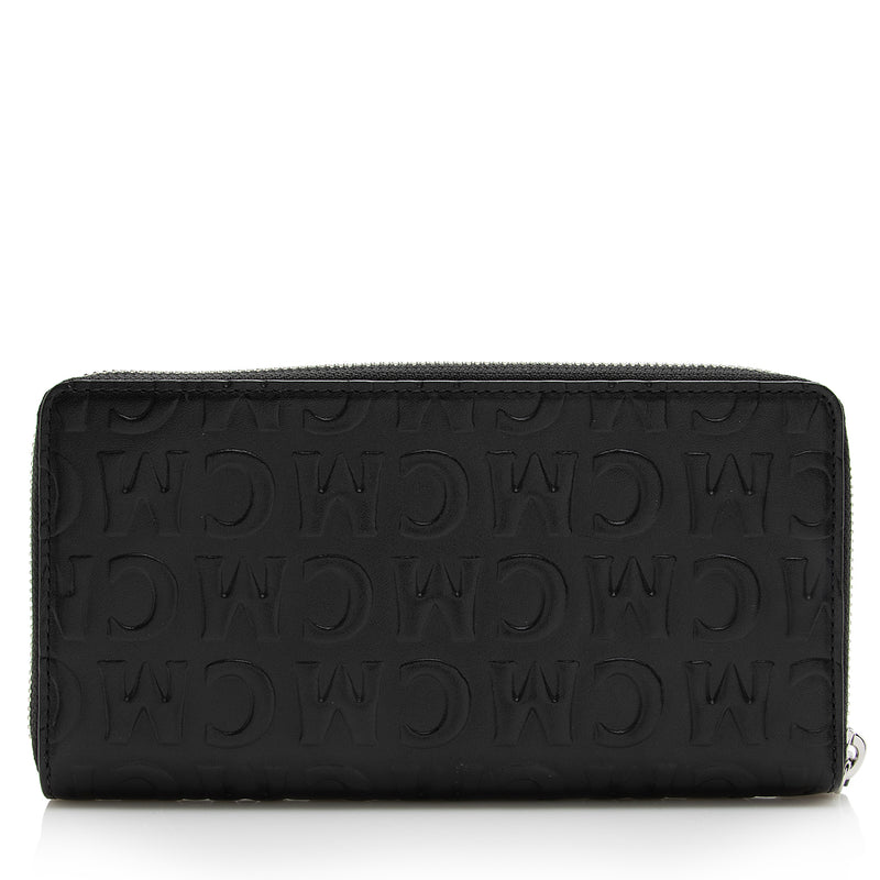 DKNY Wallet Bill-fold Leather Men's Wallet Logo Embossed 
