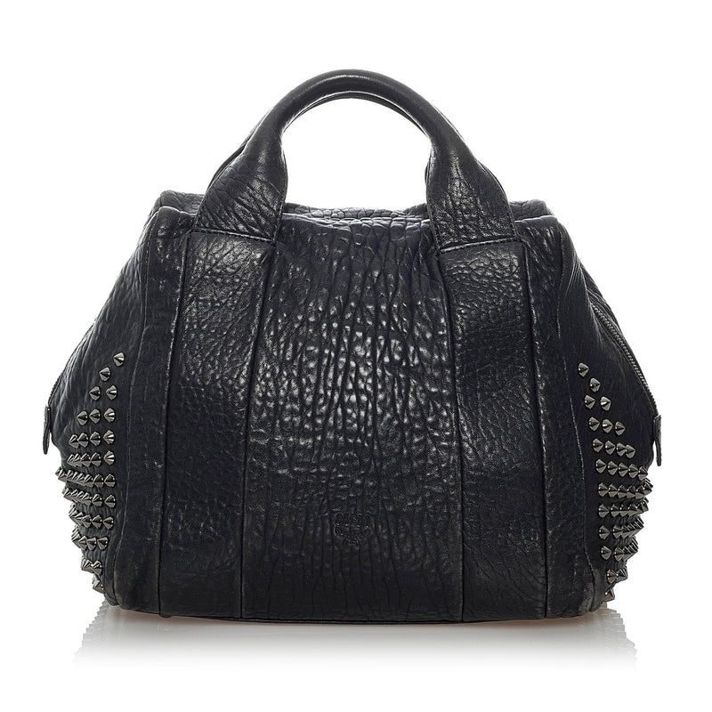 Mcm Leather Satchel Bag