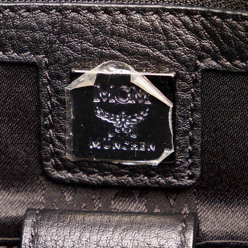 MCM Studded Leather Satchel (SHG-33219) – LuxeDH