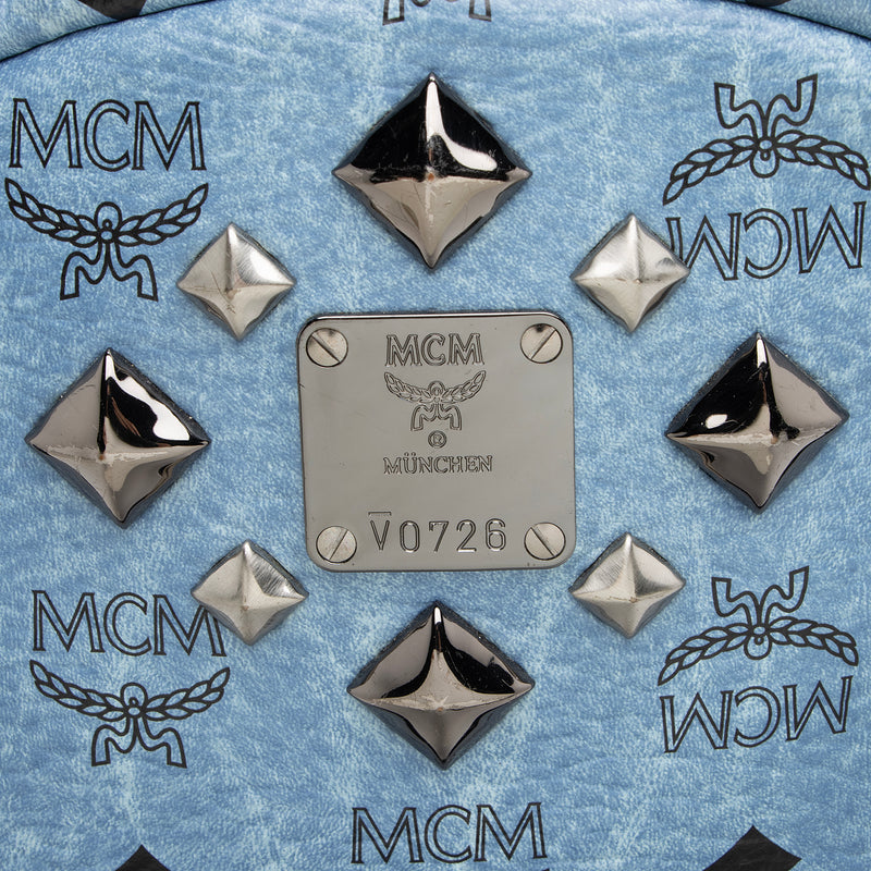 MCM Visetos Dual Stark Sprinkle Stud Medium Backpack (SHF-21514) – LuxeDH