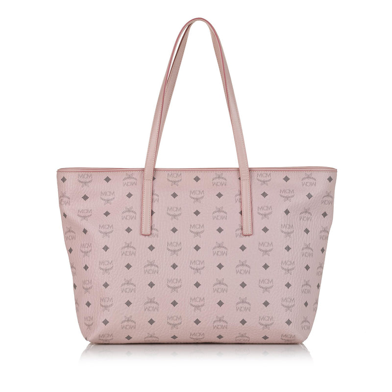 MCM, Bags, Mcm White Pink Tote