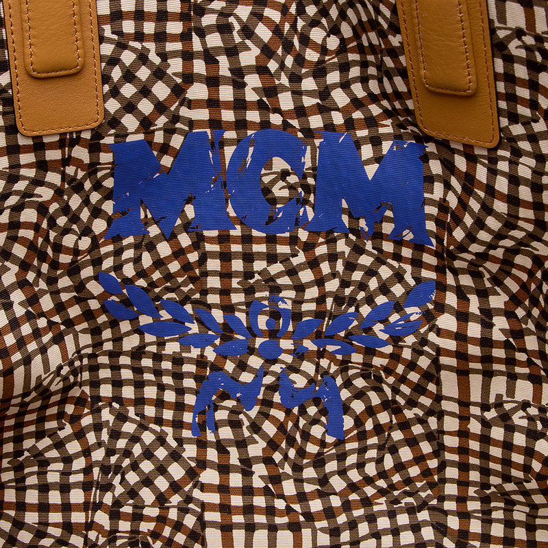 Mcm - Authenticated Handbag - Cloth Blue for Women, Never Worn