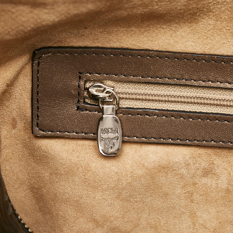 MCM Visetos Princess Lion Leather Boston Bag (SHG-31992) – LuxeDH
